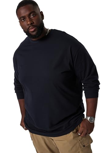STHUGE Langarmshirt, Basic, Oversized, bis 8 XL dunkel Marine XXL 831742730-XXL von STHUGE