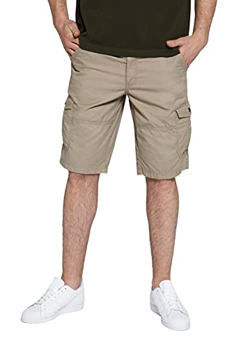 STHUGE Herren Herre almindelig pasform Cargo Bermuda, Sand, 54 EU von STHUGE