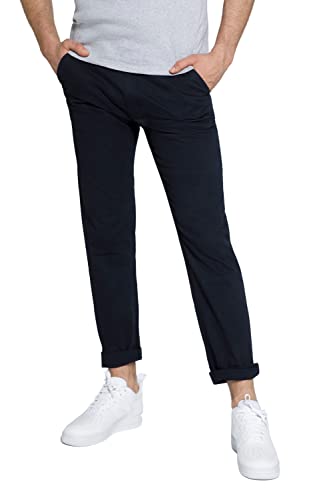 STHUGE Große Größen Herren Chino Modern Fit Chinohose, Black Slate, 26 von STHUGE