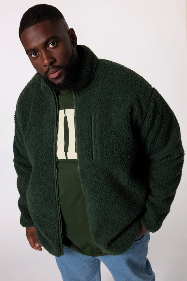 STHUGE Fleecejacke STHUGE Teddyjacke Fleecefutter Stehkragen bis 8 XL von STHUGE