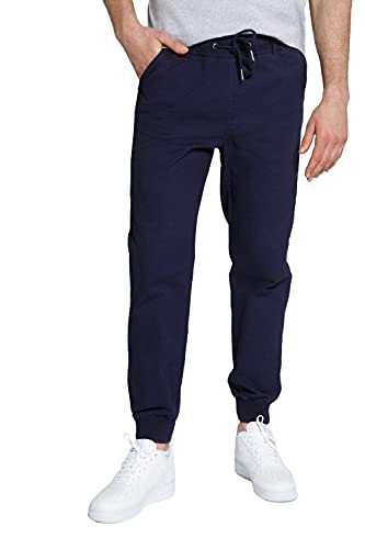 STHUGE Herren Snørebukser til mænd moderne pasform Schlupfhose, Noir Ardoise, 6XL EU von STHUGE