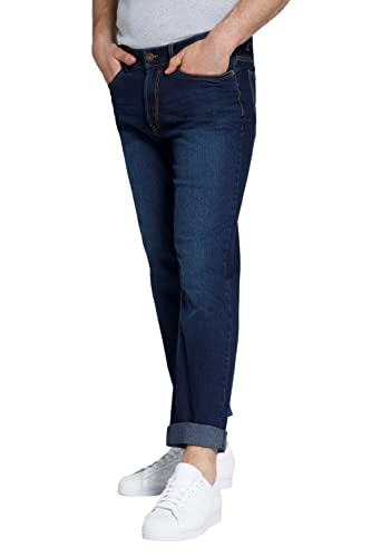 STHUGE Große Größen Herren Regular Fit Jeans, Blue Denim, 32/34 von STHUGE