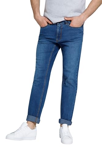 STHUGE Große Größen Herren Regular Fit Jeans, Blue Denim, 34 von STHUGE