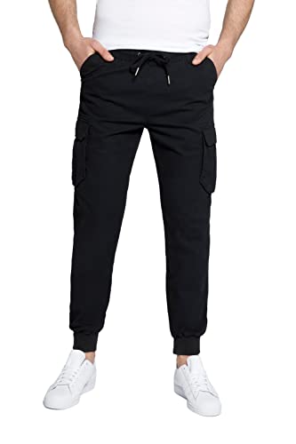 STHUGE Herren Cargobukser til mænd med to sidelommer Cargohose, Black Beauty, 3XL EU von STHUGE