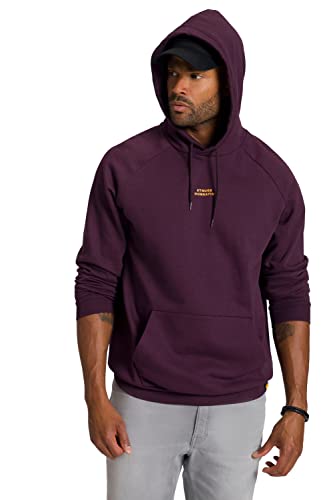 STHUGE Herren Hoodie Raglan Sleeve Kapuzenpullover, aubergine, 3XL von STHUGE