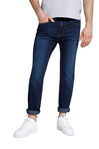 STHUGE Herren til mænd moderne pasform Jeans, Dark Blue Denim, 38W / 32L EU von STHUGE