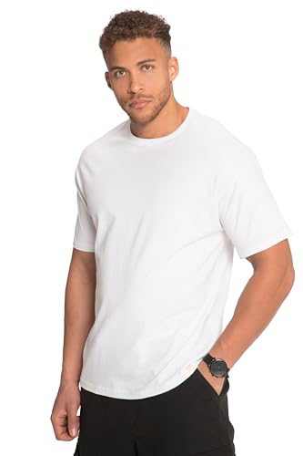 STHUGE Herren Oversize Basic T-Shirt, schneeweiß, 8X-Large von STHUGE