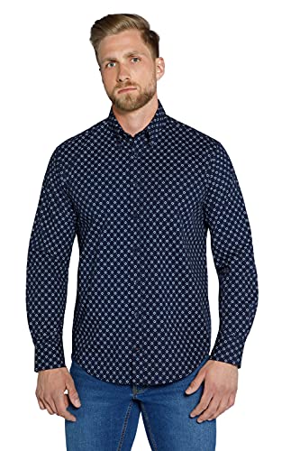 STHUGE Herren Shirt Hemd, Black Slate, XL EU von STHUGE