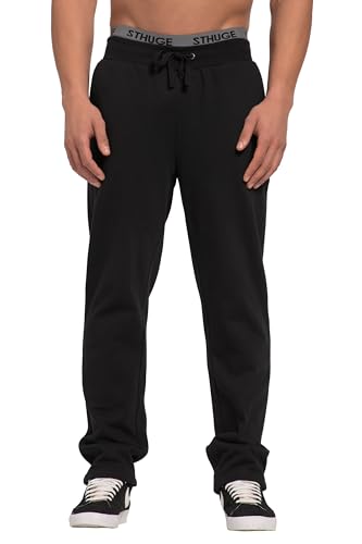 STHUGE Herren Sweathose 1/1 Hosen schwarz 4XL von STHUGE