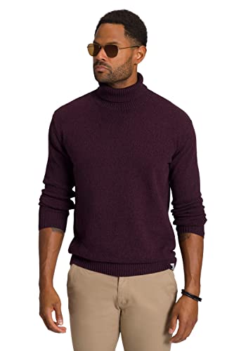 STHUGE Herren Turtle Neck Sweater Pullover, Aubergine, XL EU von STHUGE