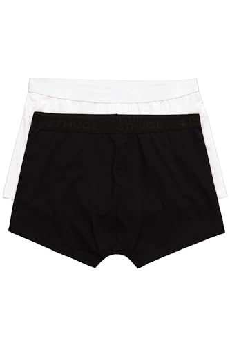 STHUGE Hip-Pants FLEXLASTIC®, Oeko-TEX, 2er-Pack, Unterhose, bis 8 XL schwarz 4XL 837192100-4XL von STHUGE