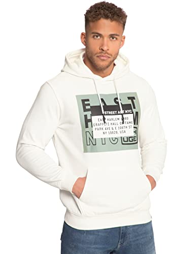 STHUGE Hoodie, Kapuze, XL Print, bis 8 XL schneeweiß 8XL 816488200-8XL von STHUGE