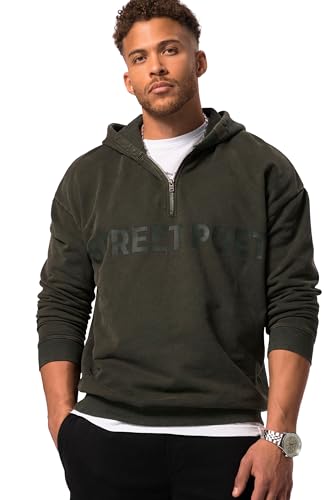 STHUGE Hoodiejacke, Sweat, Kapuze, Zipper, bis 8 XL dunkel Oliv 4XL 824894120-4XL von STHUGE