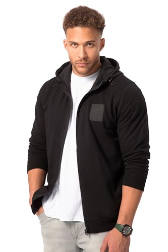 STHUGE Hoodiejacke, Sweat, Web-Kapuze, Rückenprint, bis 8 XL schwarz 6XL 820976130-6XL von STHUGE