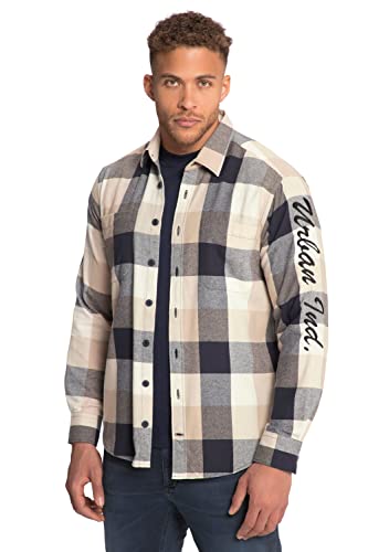 STHUGE Herren, MF, Kentkragen, 1 Hemd, Taupe, XXXXXXL von STHUGE