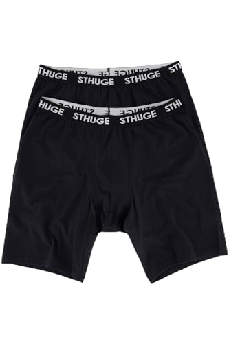 STHUGE Longpant, FLEXLASTIC®, Oeko-TEX, 2er-Pack, Unterhose, bis 8XL schwarz 7 799909130-7 von STHUGE