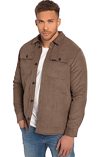 STHUGE Overshirt, Cord, Langarm, Kentkragen, gefüttert, bis 8 XL moosgrün 6XL 821088344-6XL von STHUGE