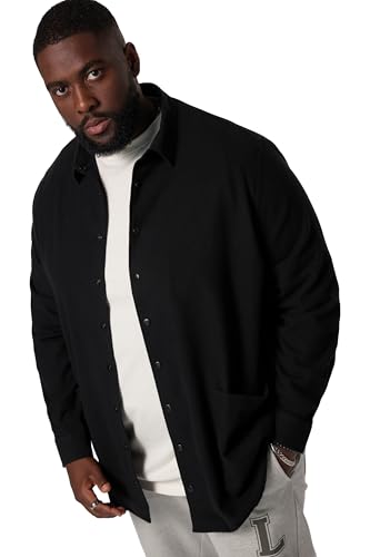 STHUGE Overshirt, Flanell, Langarm, Oversized, bis 8 XL schwarz 7XL 831892100-7XL von STHUGE