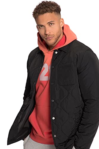 STHUGE Overshirt-Jacke, wattiert, Hemdkragen, bis 8 XL schwarz 8XL 813253100-8XL von STHUGE