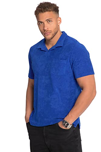 STHUGE Poloshirt, Frottee, Halbarm, Cuba-Kragen, bis 8 XL Starkes blau XL 816348763-XL von STHUGE