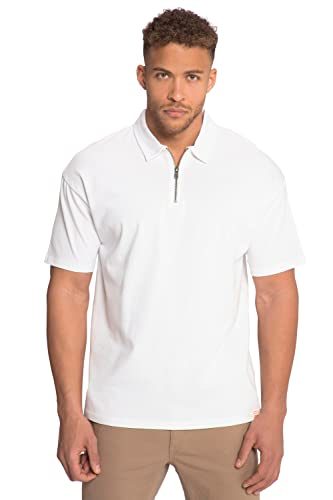 STHUGE Poloshirt, Jersey, Halbarm, Zipper, bis 8 XL schneeweiß 4XL 816317200-4XL von STHUGE