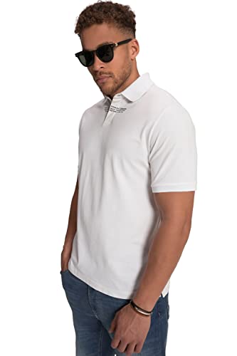 STHUGE Poloshirt, Piqué, Halbarm, Print, bis 8 XL schneeweiß 3XL 816337200-3XL von STHUGE