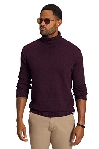 STHUGE Rollkragenpullover, Rippstrick, Langarm, bis 8 XL aubergine 6XL 811104114-6XL von STHUGE