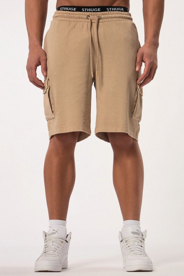 STHUGE Schlupfhose STHUGE Cargo-Bermuda Elastikbund Sweat Relaxed Fit von STHUGE