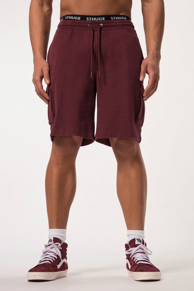 STHUGE Schlupfhose STHUGE Cargo-Bermuda Elastikbund Sweat Relaxed Fit von STHUGE