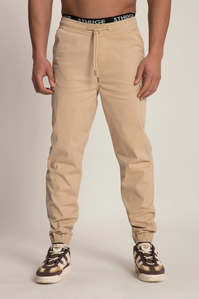 STHUGE Schlupfhose STHUGE Cargohose Modern Fit Elastikbund 6 Taschen von STHUGE