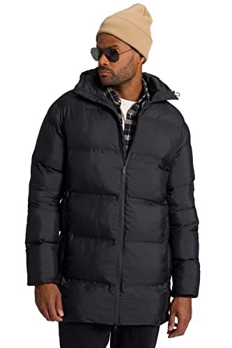 STHUGE Stepp-Parka, Kapuze, Seitenschlitze, bis 8 XL schwarz 4XL 811001100-4XL von STHUGE