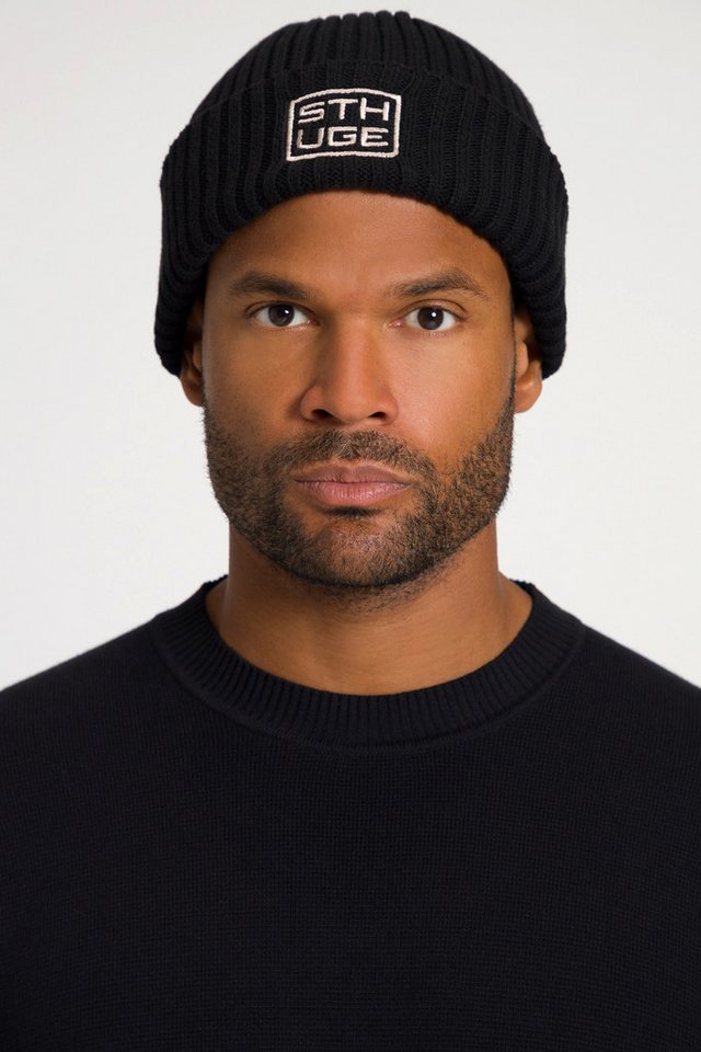 STHUGE Strickhandschuhe STHUGE Mütze Rippstrick one size von STHUGE