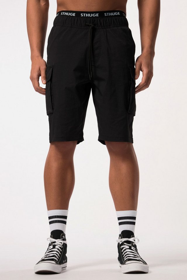 STHUGE Sweathose STHUGE Cargo-Bermuda Elastikbund Nylon bis 8 XL von STHUGE