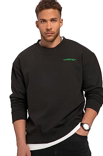 STHUGE Sweatshirt, Langarm, Relaxed Fit, Rückenprint, bis 8 XL schwarz 4XL 819365100-4XL von STHUGE