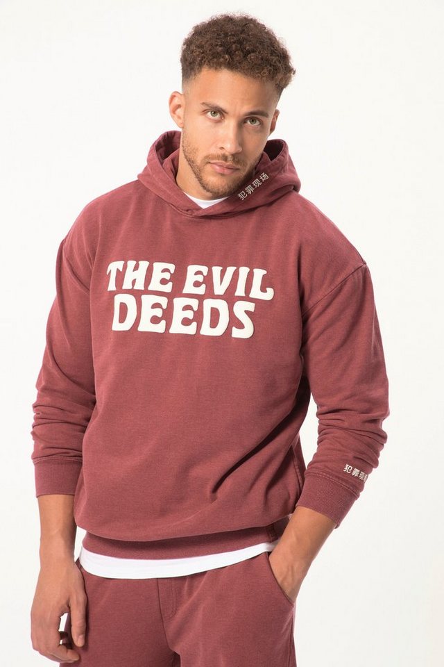 STHUGE Sweatshirt STHUGE Hoodie Langarm oversized acid washed von STHUGE