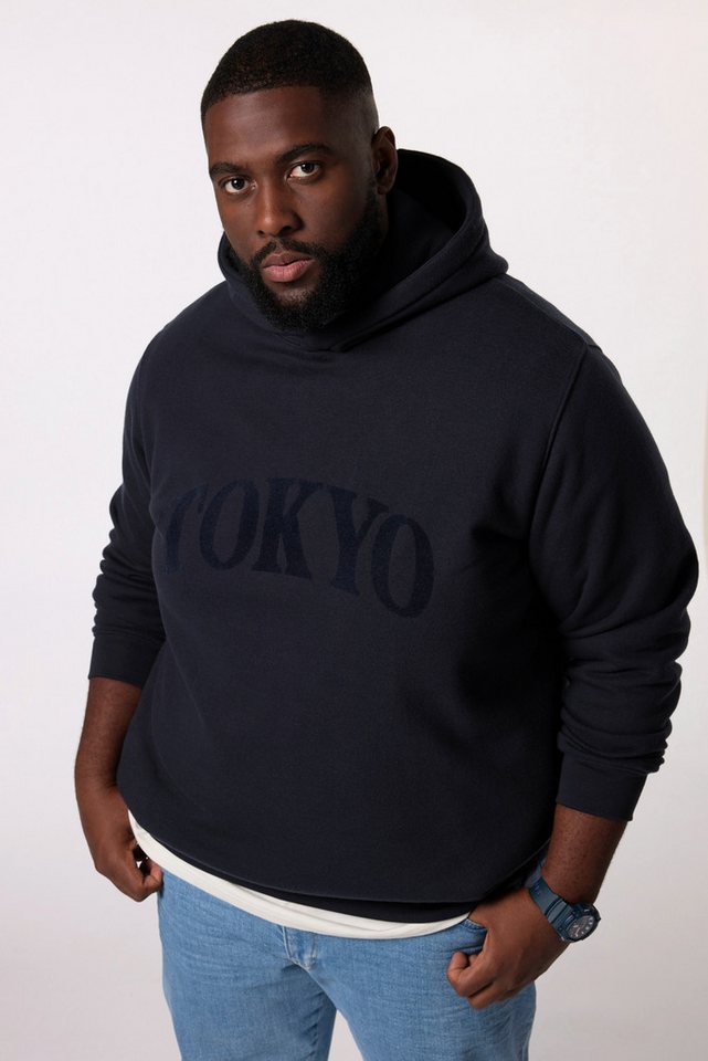 STHUGE Sweatshirt STHUGE Hoodie oversized Kapuze Flockprint bis 8 XL von STHUGE