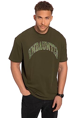 STHUGE T-Shirt, Halbarm, Oversized, College-Print, bis 8 XL tannengrün 7XL 819349640-7XL von STHUGE