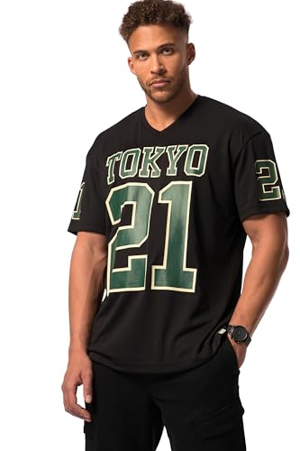 STHUGE T-Shirt, Halbarm, Oversized, Football Print, bis 8 XL schwarz 4XL 824825100-4XL STHUGE T-Shirt, Halbarm, Oversized, Football Print, bis 8 XL schwarz 4XL 824825100-4XL von STHUGE