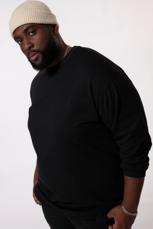 STHUGE T-Shirt Langarmshirt Basic oversized bis 8 XL von STHUGE