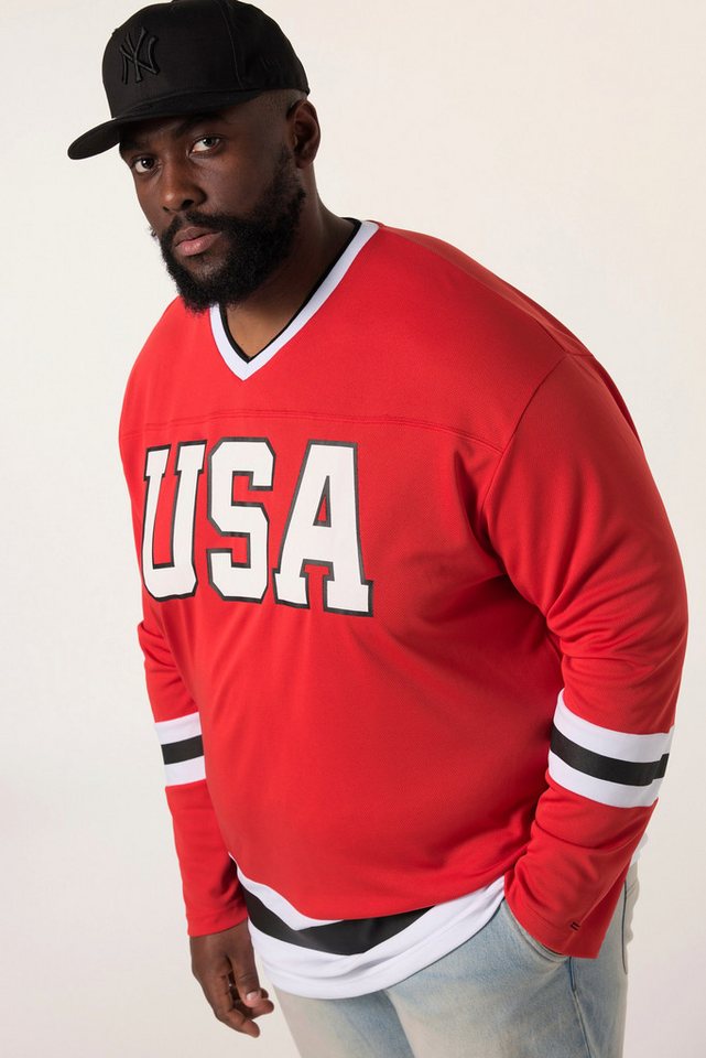 STHUGE T-Shirt STHUGE Langarm-Trikot oversized Prints bis 8 XL von STHUGE