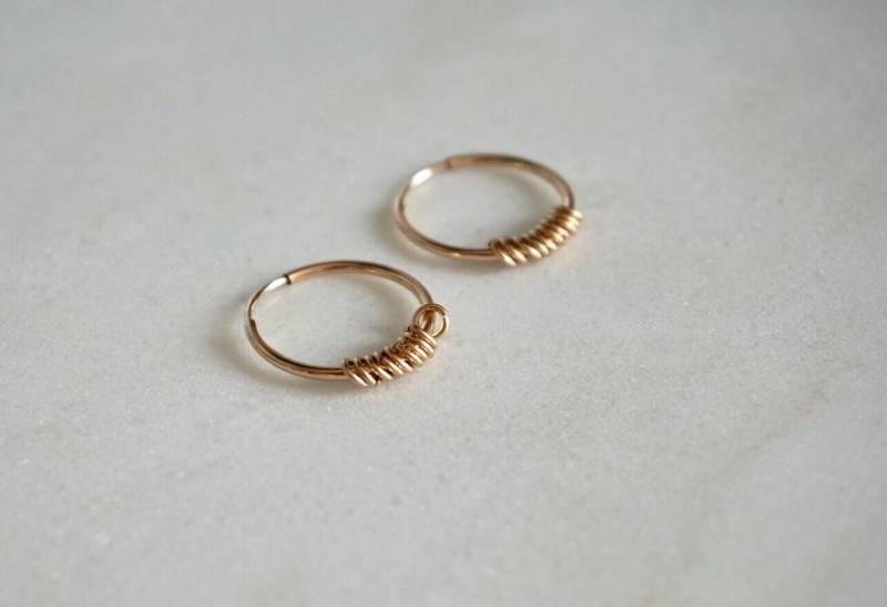 Loop Ohrringe - 14Kt Gold Filled Von Sticktails von STICKTAILS