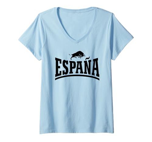 Damen ESPAÑA & STIER T-Shirt mit V-Ausschnitt Damen ESPAÑA & STIER T-Shirt mit V-Ausschnitt von STIER SPANIEN