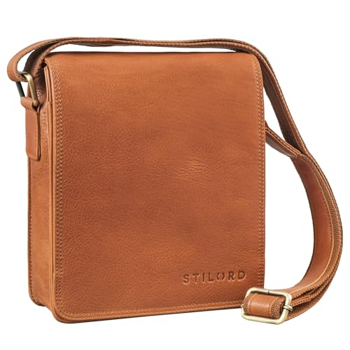 STILORD 'Akito' Umhängetasche Herren Leder Klein - Ideal für Alltag Reise oder Stadt-Bummel - Mit Tabletfach für 8,4 Zoll iPad - Ledertasche Herren Klein aus Echtleder, Farbe:texas - braun STILORD 'Akito' Umhängetasche Herren Leder Klein - Ideal für Alltag Reise oder Stadt-Bummel - Mit Tabletfach für 8,4 Zoll iPad - Ledertasche Herren Klein aus Echtleder, Farbe:texas - braun von STILORD