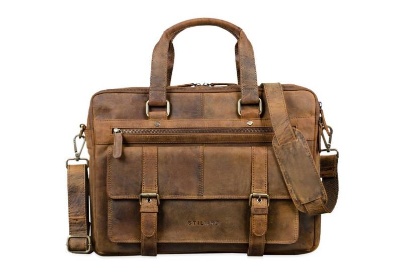 STILORD Aktentasche "Alvaro" Vintage Ledertasche Laptoptasche von STILORD