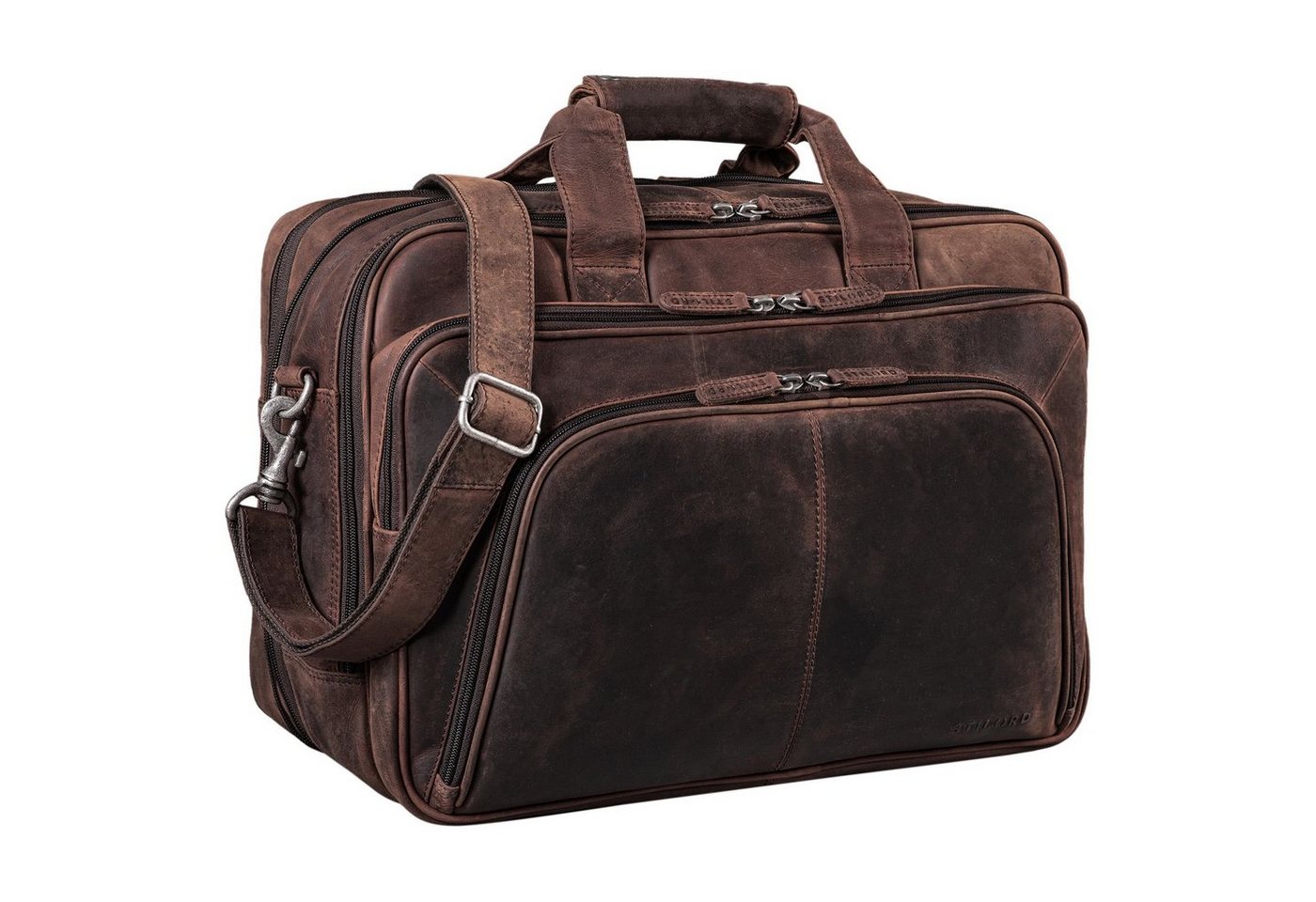 STILORD Aktentasche "Calisto" Extra Große Arbeitstasche Leder Vintage von STILORD