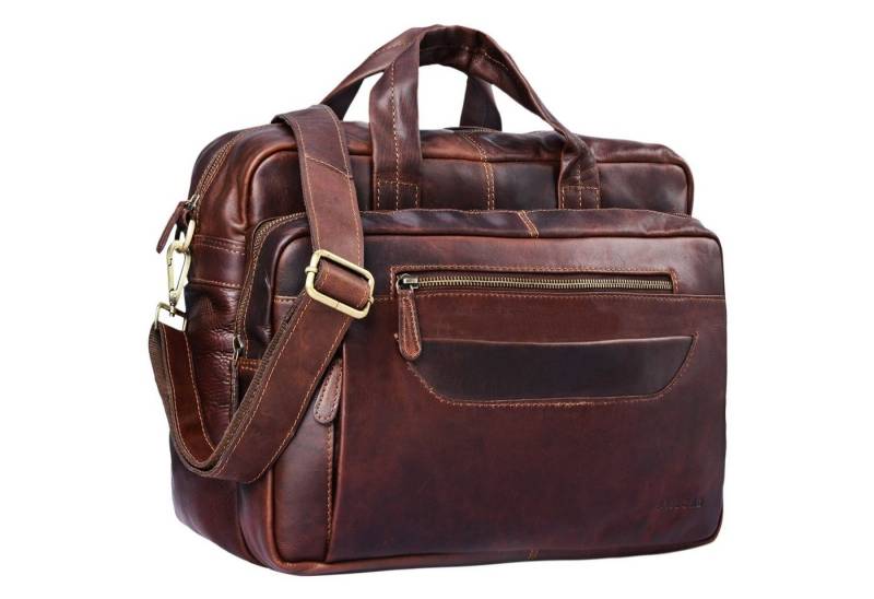 STILORD Aktentasche Challenger Umhängetasche Leder groß von STILORD