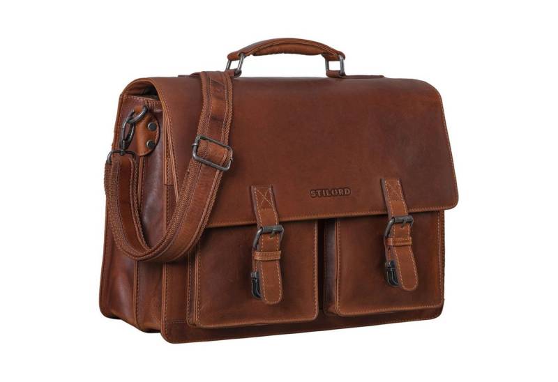 STILORD Aktentasche "Clarence" Leder Businesstasche Männer von STILORD