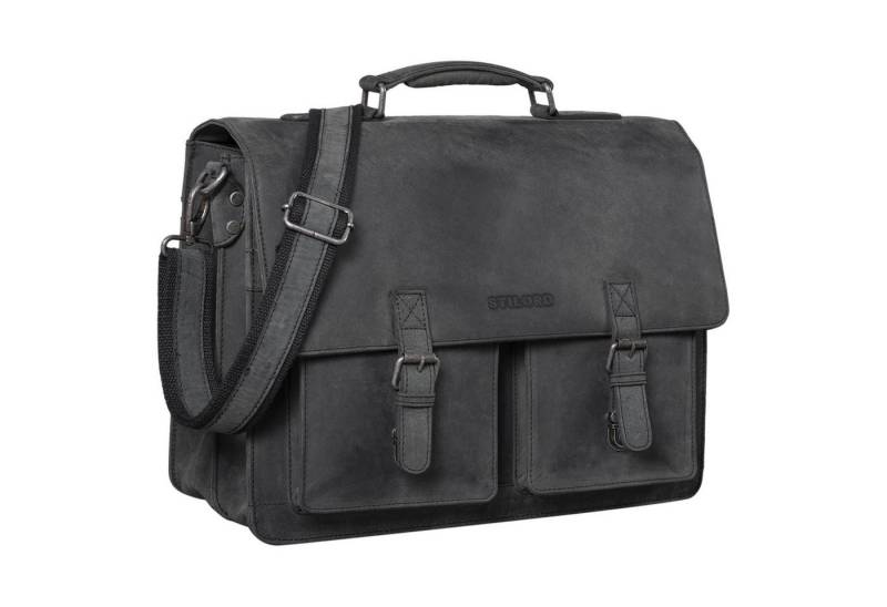 STILORD Aktentasche "Clarence" Leder Businesstasche Männer von STILORD
