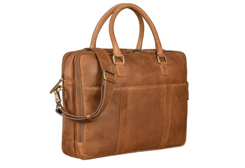 STILORD Aktentasche "Drake" Businesstasche Leder Groß von STILORD