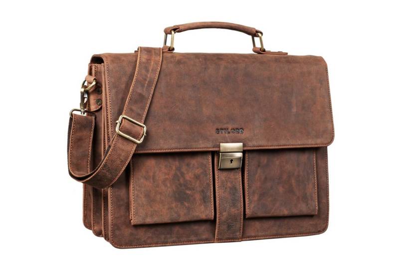 STILORD Aktentasche "Eros" Aktentasche Leder 15,6 Zoll von STILORD